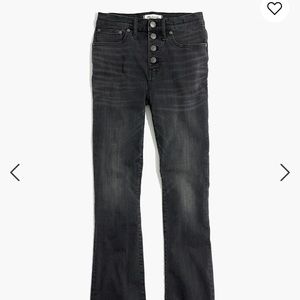 Madewell Cali Demi Boot Black Jeans 27 LONG